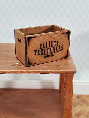 Dollhouse Miniature Wood Crate Vegetables Vintage Style 1:12 Scale Handmade • $12.99