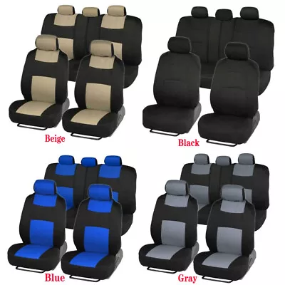 Universal Fit Car Seat Covers For Auto SUV Van Truck -3 Row 2/5/7-Sits Protector • $36.09