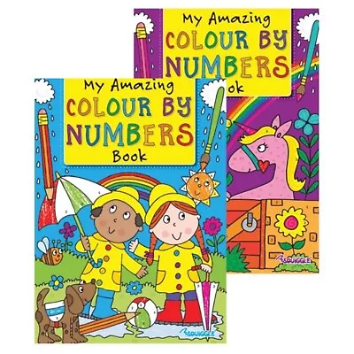 2 X Children's Colouring Books Kids Books My Colour By Numbers Book  • £4.99