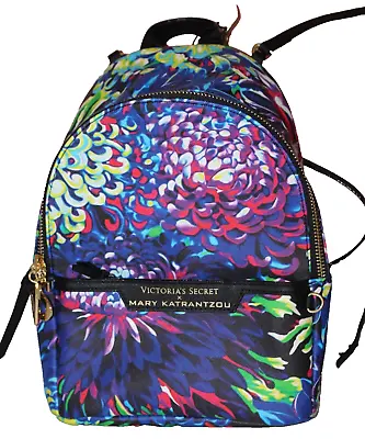 NEW Victoria’s Secret Mary Katrantzou Small City Backpack - Blue Floral • $40