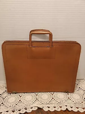 Vintage Leathercraft Split Cowhide Briefcase Attache  Bag MCM 1970s  • $14.90