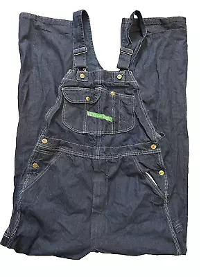 Key Imperial Mens Overalls Carpenter 36x36 Blue Denim Work Farm Trucker Bib • $39.99