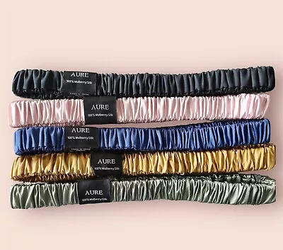 Slip Silk Fabric 100%MulberrySilk Headband HairBand DualSided Silk 1PCS • $29.95