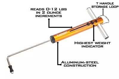 Lyman® Mechanical Trigger Pull Gauge Reads 0 To 12 Lbs Aluminum & Steel Const. • $25.94