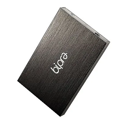 Bipra 100GB 2.5 Inch USB 2.0 FAT32 Portable Slim External Hard Drive - Black • £16.45