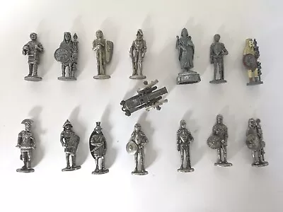 Vintage Kinder Surprise Metal Soldiers X 14 And Cannon Collectables Toy Job Lot • £12.50