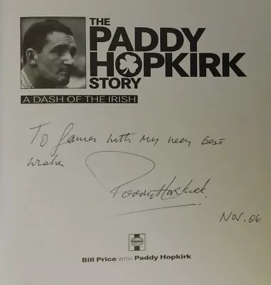 £69.99 • Buy Paddy Hopkirk Monte Carlo Rally Driver James May Top Gear Signed Book + Letter