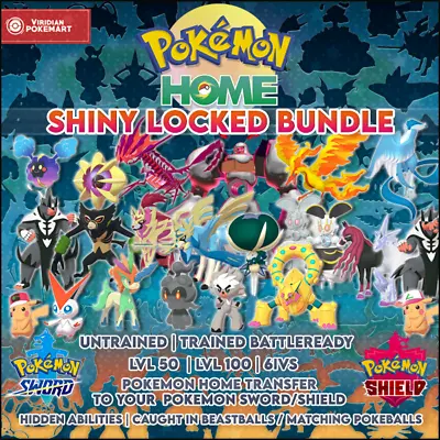 $4.99 • Buy ✨ Shiny Locked Bundle | Pokemon Sword & Shield | 6IVS | ✨ Ultra Shiny ✨