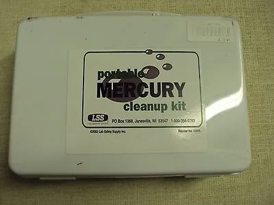 NEW Portable Mercury Spill Cleanup Kit 23945 LAB SAFETY SUPPLY Hg Clean Up Kit • $50.99