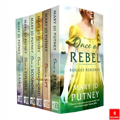 £18.95 • Buy Mary Jo Putney Rogues Redeemed Collection 6 Books Set Once A Soldier, Once A Reb