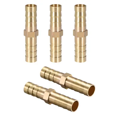 8mm Or 5/16  ID Brass Barb Splicer FittingStraight Barb Hose Fitting5pcs • $7.04