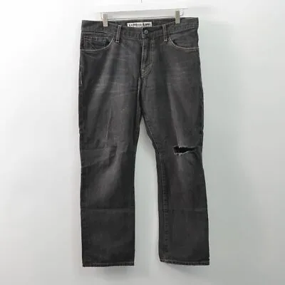 Express Kingston Classic Straight Distressed Gray Jeans Mens 34X29 • $6.38