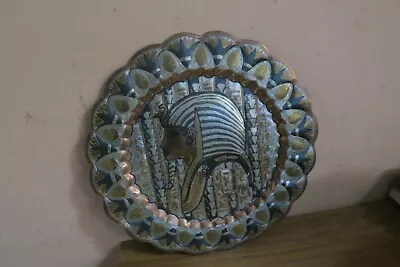 Vintage Egyptian Decorative Collectible Mix Metal Plate King Tut Pharaoh 13  • $39.95