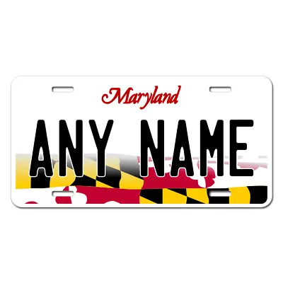 Personalized Maryland License Plate 5 Sizes Mini To Full Size Free Shipping • $18.95