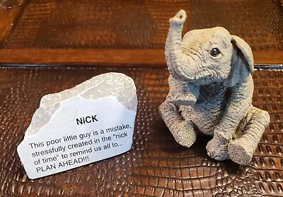 The Herd Elephants  Nick  Figurine 3165 Marty Sculpture Martha Carey Plan • $37.99