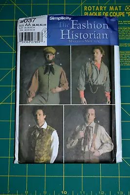 Simplicity 5037 Sewing Pattern Mens Historical Costume Size 38-44 • $14.99