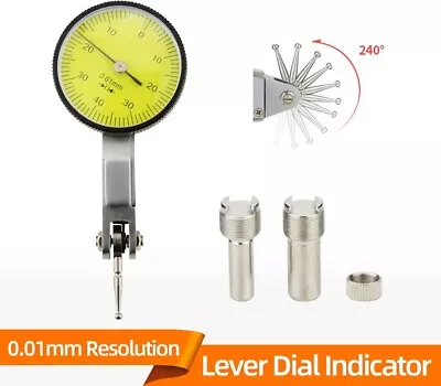 Dial Indicator Gauge Lever Measuring Probes Mechanical Micrometer Bore 0-0.8mm • $18.91