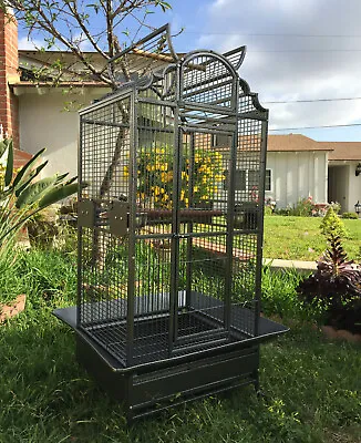 64  Large Elegant Bird Parrot Open Play-Top Cage Cockatiel Macaw Conure Aviary • $198.80