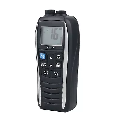 ICOM IC-M25 EURO - Handheld Marine VHF Radio - EU Plug (USB) - Black/White • £145