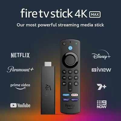 $83.99 • Buy *BRAND NEW* Amazon Fire TV Stick 4K MAX | Wi-Fi 6 | Ultra HD | Remote | Alexa