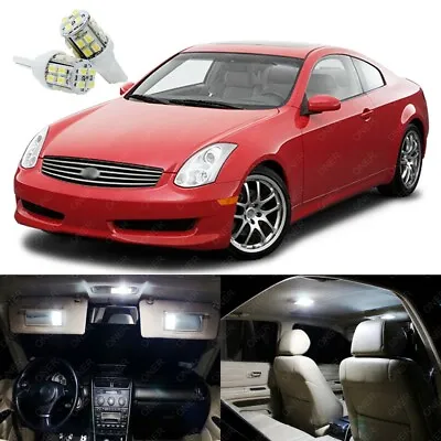 13 X Bright White LED Light Interior Package Kit Deal Best For G35 2003 - 2006 • $21.99