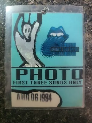 Rolling Stones World Tour 94/95 Voodoo Lounge - Washington D.c. 8/6/1994 Pass • $87.99