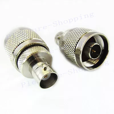 BNC-N Adapter BNC Female To N Type Male RF Coax Connector Straight NEW • $1.43