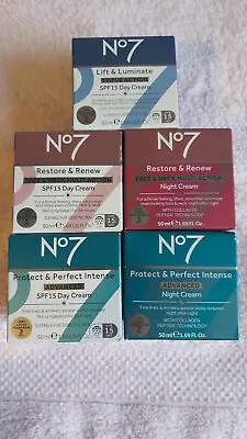 N7 Restore & Renew + Protect & Perfect + Lift & Luminate Day Night Cream X5 • £75