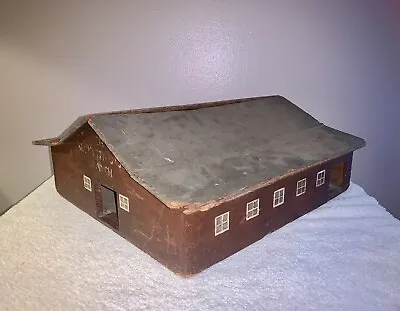 Original Paint Wooden Model Barn/Farm House-BECKWITH RANCH-Cattle/Doll-Colorado? • $49.99