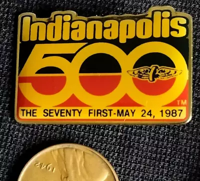 71st Indianapolis 500 May 24 1987 Pin By S.R.E. • $11.99