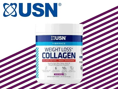 $42.95 • Buy USN Vibrance WEIGHT LOSS COLLAGEN Anti-Aging Protein Powder 30 Servings BERRY