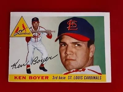 1955 Topps #125 Ken Boyer St Louis Cardinals Rookie Card Ex • $29.95