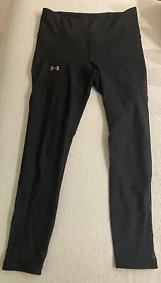 Under Armour HeatGear Mesh Panel  Compression Leggings Womens Active Size Small • £9