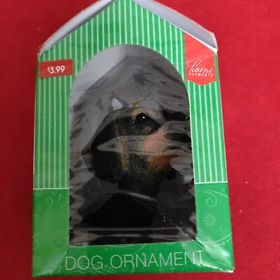 DACHSHUND DOG CHRISTMAS ORNAMENT NEW IN BOX 2013 Home Elements • $5