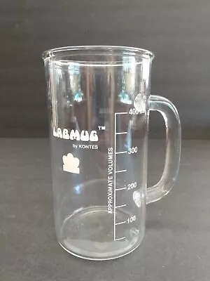 400ml Labmug By  Kontes LABMUG Glass Handled For Coffee Chemistry Laboratory Mug • $24.99