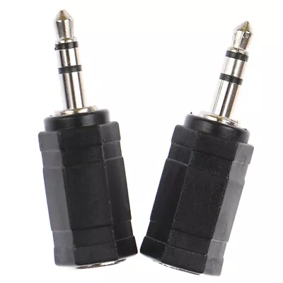 2Pcs 3.5mm Male To 2.5mm Female Stereo Audio Mic Plug Adapter Mini Jack Cabl ZSY • £5.10