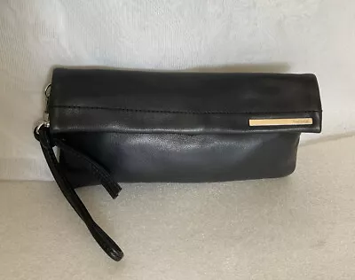 $69 • Buy OROTON Black Leather Wristlet/Clutch Bag / Handbag