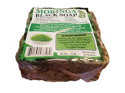 MORINGA Black Soap Herbal Vegan Anti Acne/Fungus/Blemish/Psoriasis • $25.99