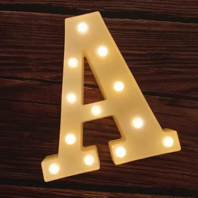 Marquee Light Up Letters | Battery Powered LED Letters Lights Alphabet | Marquee • $9.38