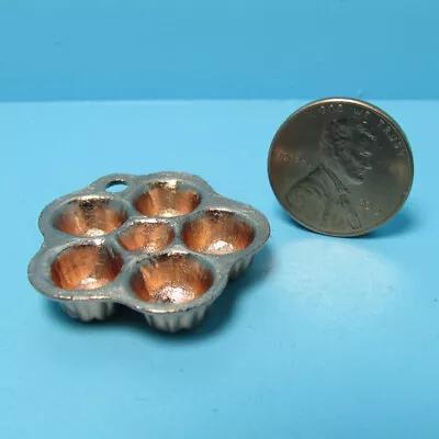 Dollhouse Miniature Copper Round Cake Mini Mold Pan B0303 • $2.24