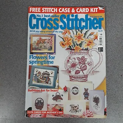 Cross Stitcher Magazine 2000 Features Daffodils Mothers Day  Baby Deer And More • £5.75