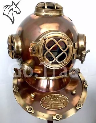 Us Navy Mark V Antique Diving Divers Helmet Brass Steel Full Size Maritime • $220.59