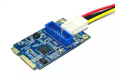 PCI-E To USB3.0 PCI Express Riser Card To 4Pin Convertor PCIE To19pin USB 3.0 • $9.30