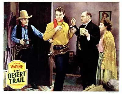The Desert Trail Lobby Card John Wayne Mary Kornman 1935 Old Movie Photo • $5.87