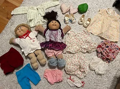 Vintage Cabbage Patch Dolls 80s Shoes Sailor Outfit Lace Dress Fuzzy Slippers • $19.99