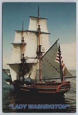 Aberdeen WA Lady Washington Square Rigged Tall Sailing Ship Vtg 6x4 Postcard B14 • £4.70