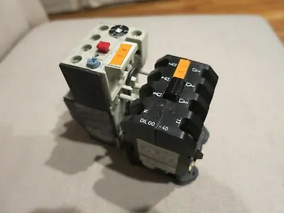 KLOCKNER MOELLER DIL00-40  CONTACTOR W/ Z00-16 OVERLOAD RELAY *USED* • $30