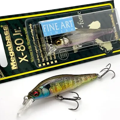 Megabass X-80 JR Trick Darter Jerkbait (Fine Art Finish Series) • $18.95