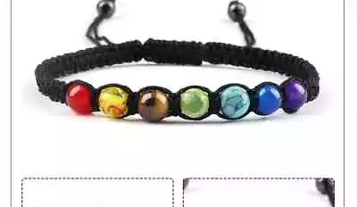 Chakra Crystal Gemstone Bracelet Bead Natural Stone  Reiki Jewellery UK • £3.99