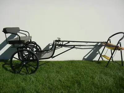 EZ Entry Small Mini Horse Cart Metal Floor W/45  Shafts W/21  Solid Rubber Tires • $889